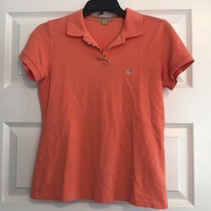 Orange traditional Burberry polo women’s